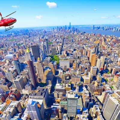 Tour en hélicoptère au dessus de Manhattan (réservable par nos soins)