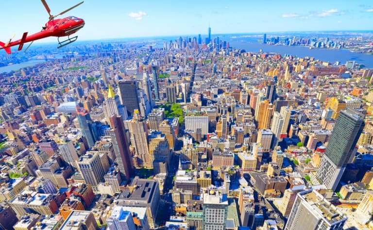 Tour en hélicoptère au dessus de Manhattan (réservable par nos soins)